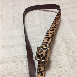 Cheetah print belt
